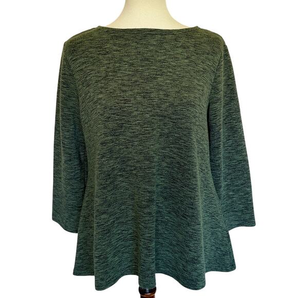 Cut Loose Crimped Fabric Boatneck Top - Picture 2 of 4